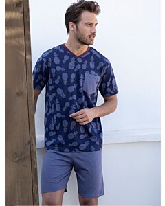 Patterned Navy