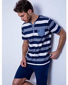 Navy & White