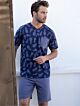 Patterned Navy